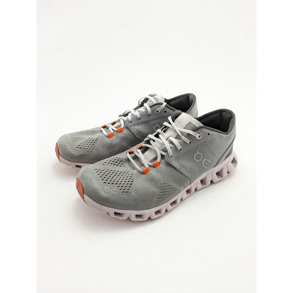 Womens On Cloud X Alloy Gray Lily Pink Road Running Shoes 40.99041 Size 9